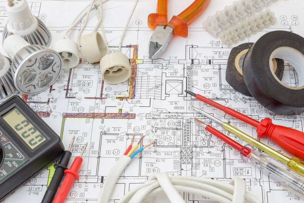 Electrical work in progress